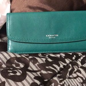 Slim coach wallet